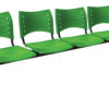 Banca Cromo Verde 4 lugares